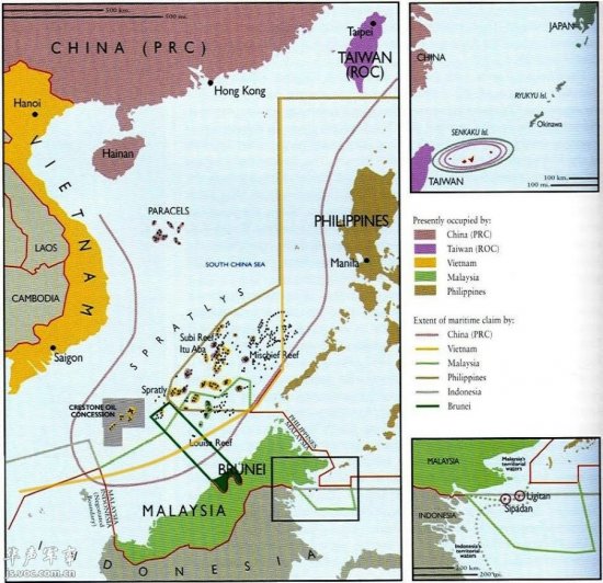 与中国有岛屿争端的南海周边国的底牌曝光图片