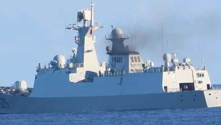 日防卫省：中国军舰在冲之鸟礁近海进行训练后返回东海