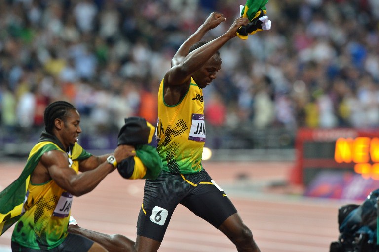 牙买加打破男子百米接力世界纪录 成功卫冕