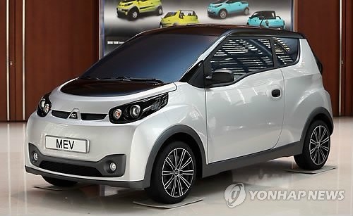 韩国迷你高速电动汽车亮相仅售5.8万元