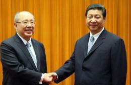 习近平会见中国国民党荣誉主席吴伯雄一行