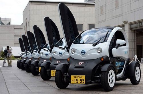 横滨携日产启动超小型电动车实用实验_汽车_环球网