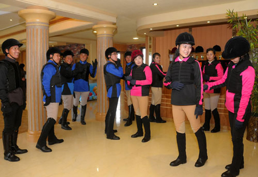 朝鲜美林骑马俱乐部向普通劳动者开放