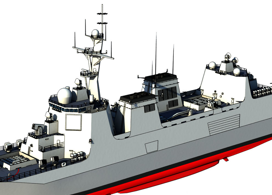 中国海军明年开工建造055型万吨级导弹驱逐舰