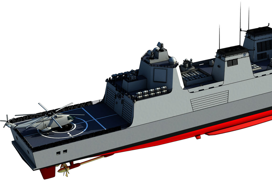 中国海军明年开工建造055型万吨级导弹驱逐舰