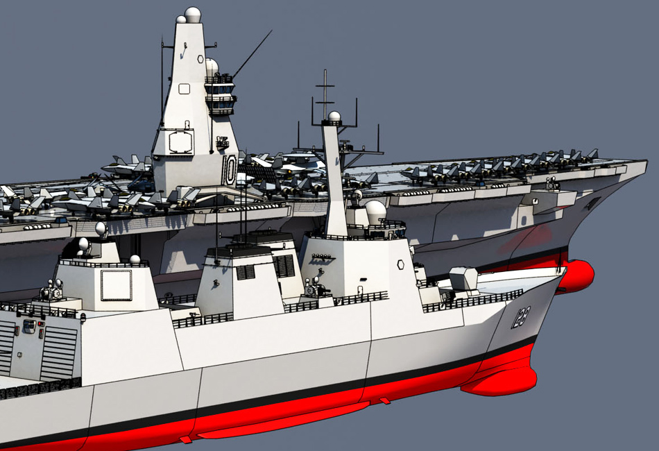 中国海军明年开工建造055型万吨级导弹驱逐舰