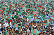 孟加拉国25万民众唱国歌欲破纪录