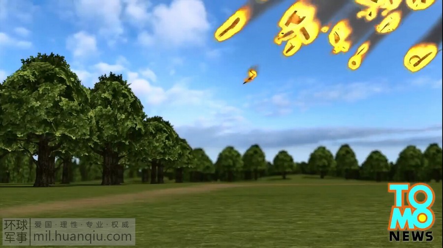 德国台风撞机事故动画模拟