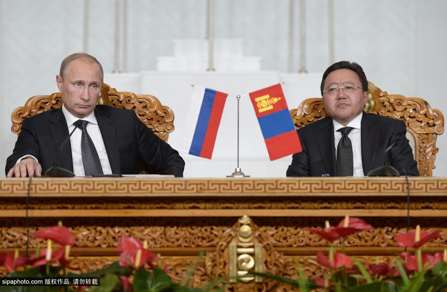 普京继习近平之后访蒙古 俄望建俄中蒙定期会晤机制