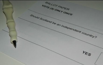 苏格兰独立公投开始 选票上只有一个问题
