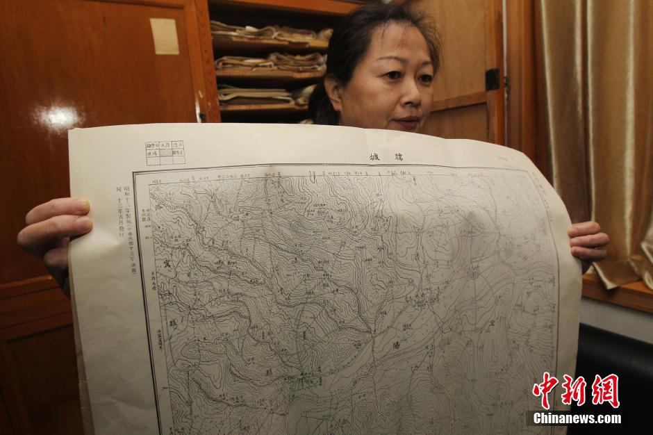 神秘日军侵华军事地图亮相郑州
