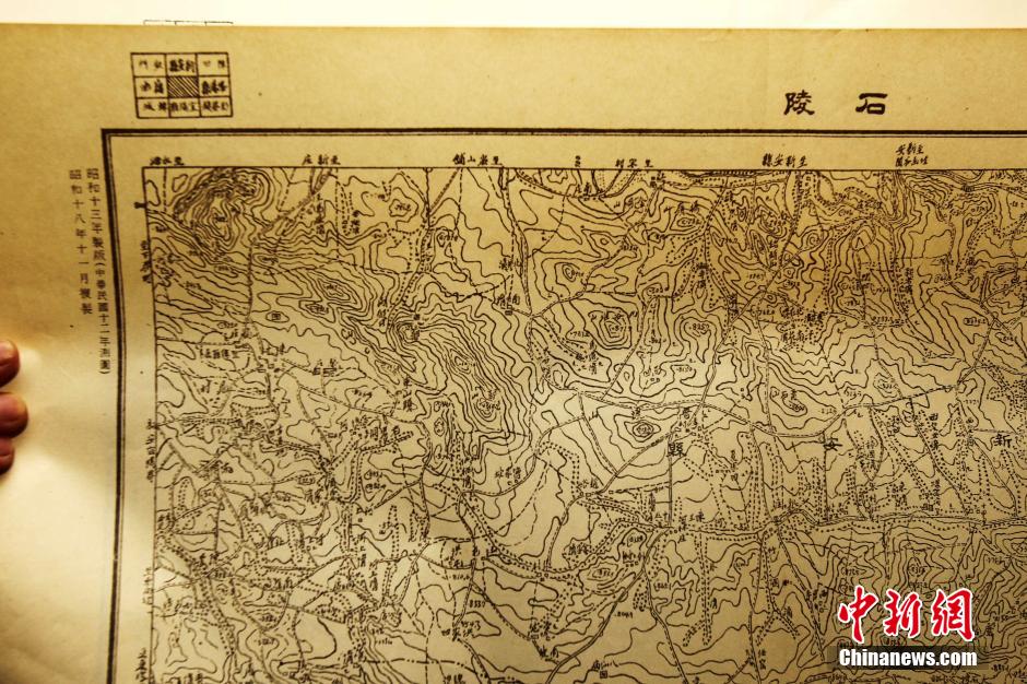 神秘日军侵华军事地图亮相郑州