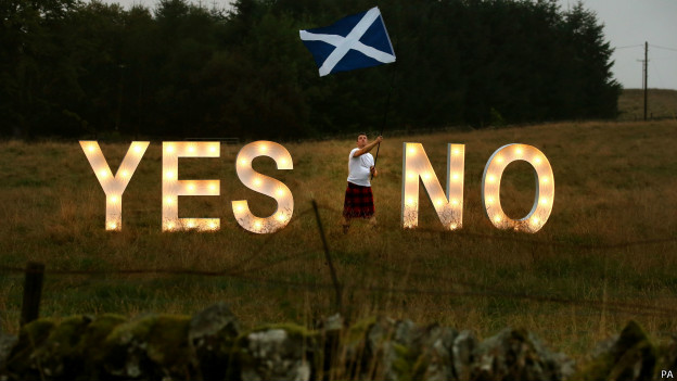 苏格兰独立公投即将揭晓结果 统独两派大规模集会