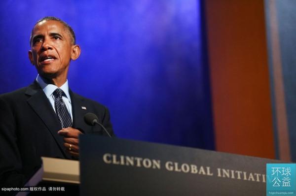 马云出席2014克林顿全球倡议年会并发表讲话