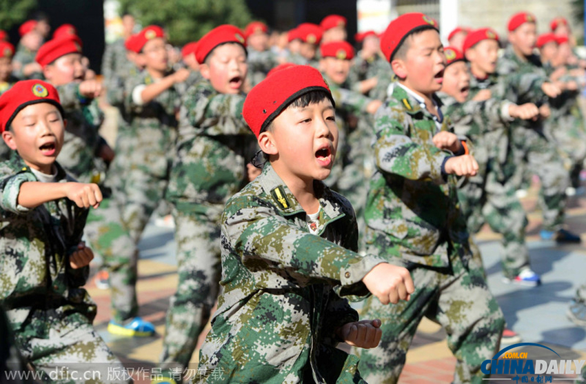 江西小学生的3天野外军事训练