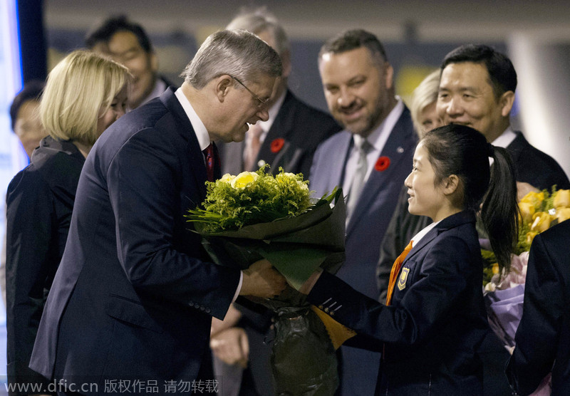 加拿大总理哈珀访华 抵达杭州参观胡庆余堂