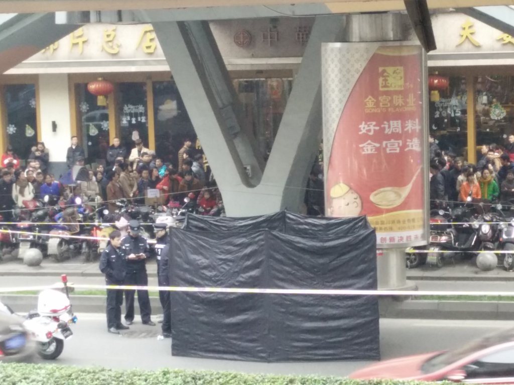 <em>成都</em>一年轻女子<em>天桥</em>上坠落身亡_国内新闻_环