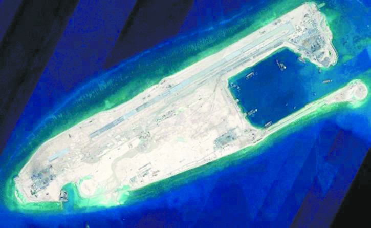 陆域吹填工程即将完成 中国公布南沙岛建显透