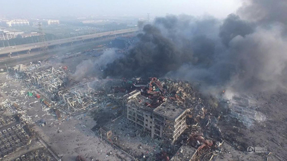 天津爆炸点附近公司10名员工失联 手机曾现忙音