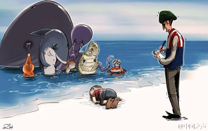 叙利亚3岁男童溺毙悲剧 全球为其作画悼念