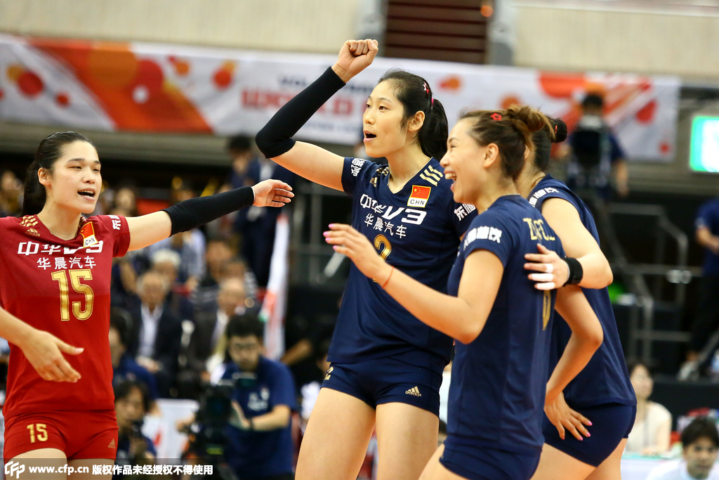 2015女排世界杯第四阶段:中国Vs日本