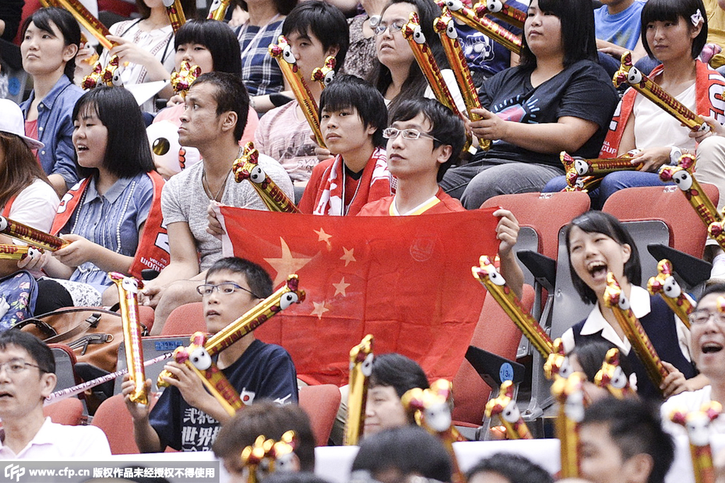 女排世界杯中国队完胜日本队 并获里约奥运会