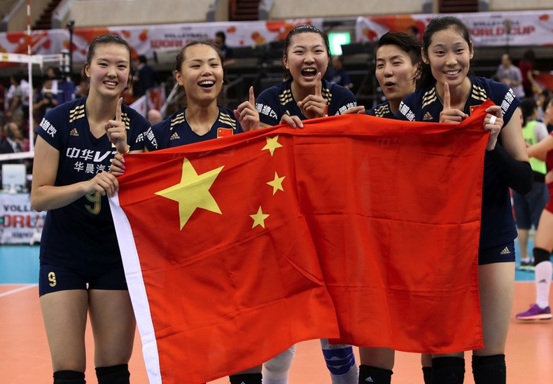 女排世界杯中国队3:1大胜日本队 并获里约奥运