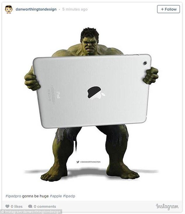 苹果12寸iPad Pro 引果粉疯狂吐槽 恶搞图片不