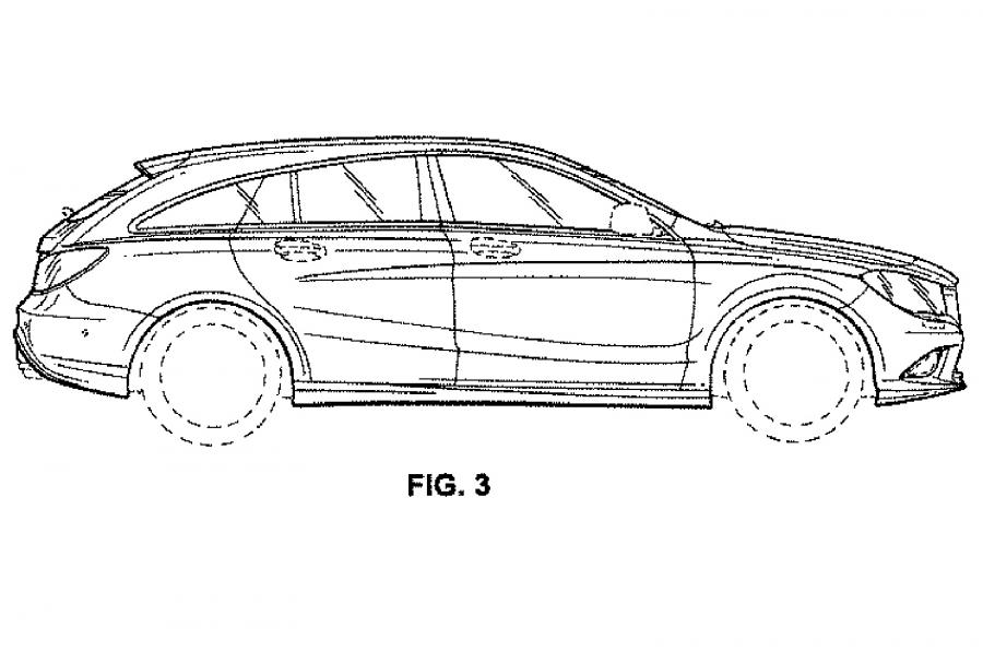 改款奔驰CLA猎装车专利图公布明年初问世