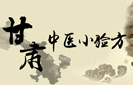 甘肃中医小验方
