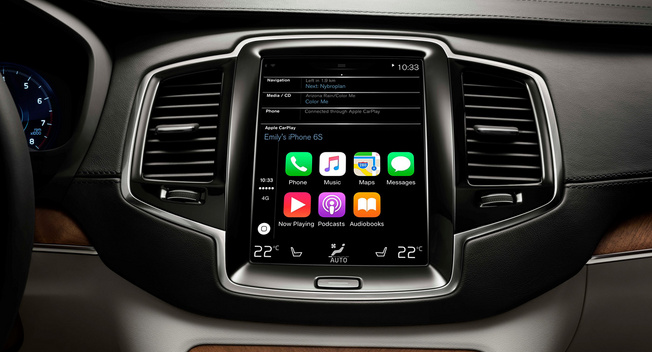 沃尔沃XC90软件升级 配苹果CarPlay车载系统