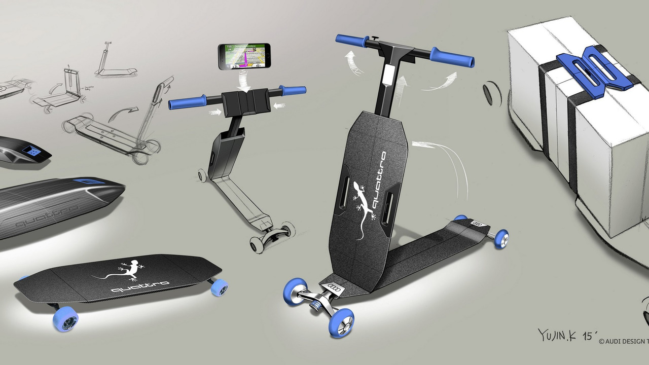奥迪互联交通概念车北京发布 配电动踏板车