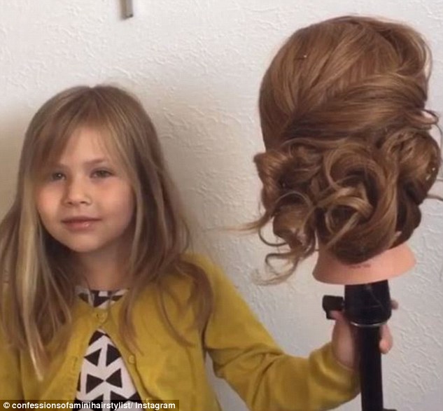 美5岁女童变身天才发型师羡煞众网友