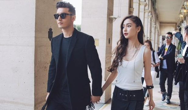 黄晓明Baby恩爱秀到了巴黎 牵手看秀不放开