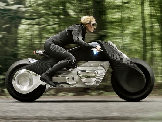 宝马发布自平衡概念摩托车 未来百年展望
