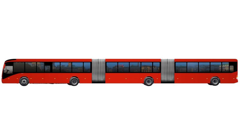 沃尔沃巴西推世界最大公交车 车长30米/可容纳300名乘客