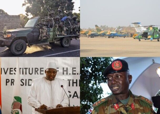战斗打响！冈比亚败选总统贾梅拒下台 西非部队发动攻击
