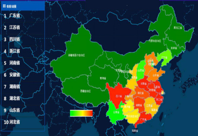 2017年春节期间全国高速公路拥堵热力预测图   京津冀,长三角,珠图片
