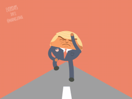 总体来说,q版后的特朗普表现的并不像他本人那样讨厌,可能这就是动漫
