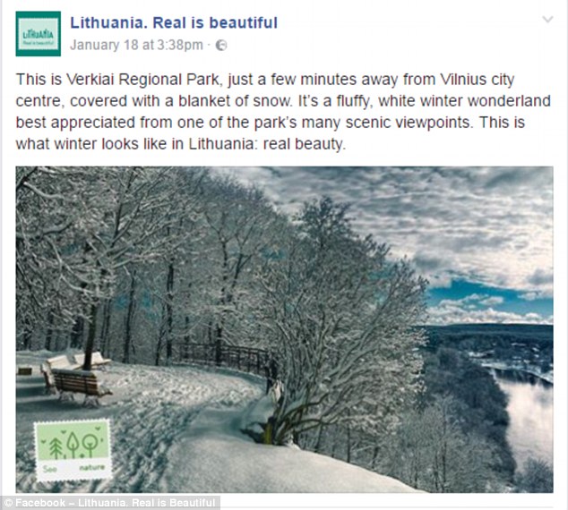 立陶宛旅游局用他国风景照做宣传遭嘲讽