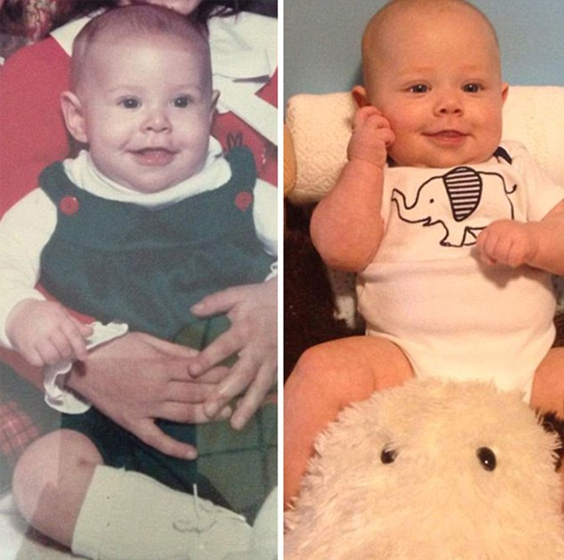 基因强大！父母子女同年龄照片相似度惊人