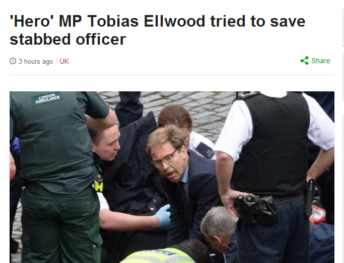 别人在逃，他在救人！英议员施救遇难警察成国民英雄