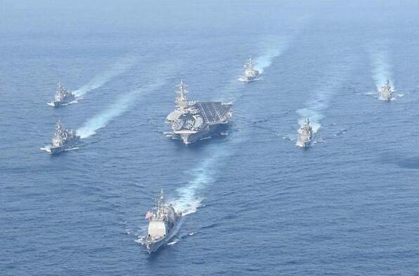 日海自与美航母战斗群再在东海联合训练 1个月内搞两次
