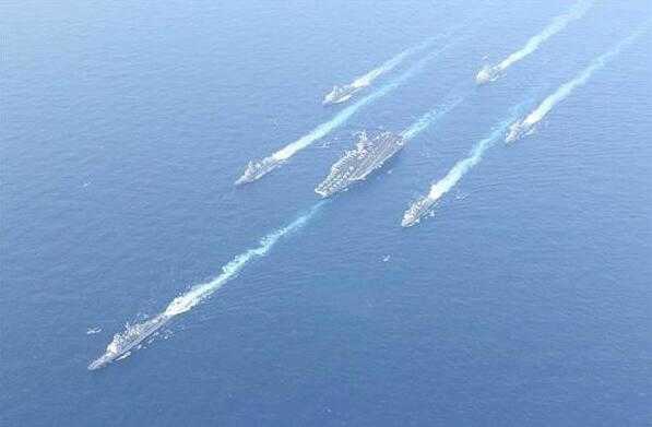 日海自与美航母战斗群再在东海联合训练 1个月内搞两次