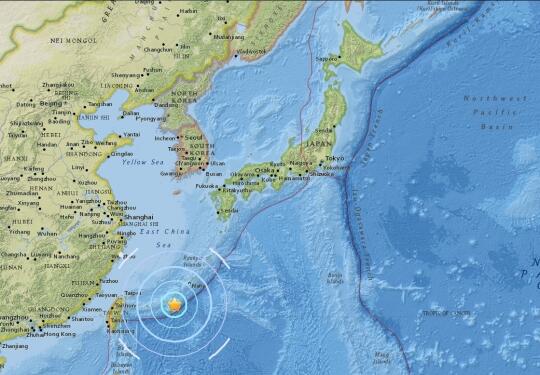 日本西南海域发生6.4级地震 日官方：无海啸危险