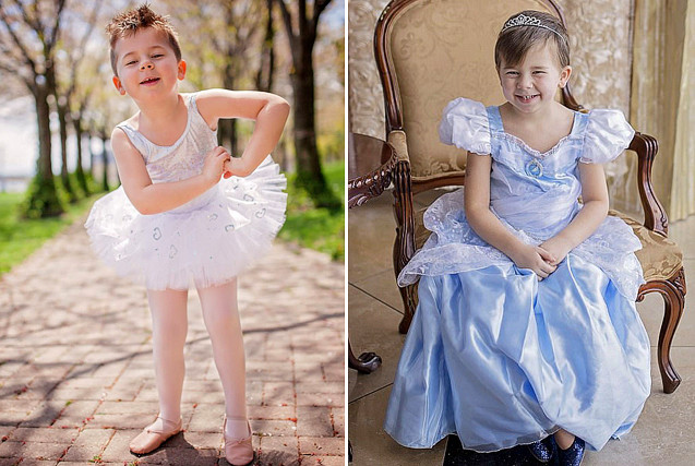 5岁男童爱穿裙子想当女生获父母支持