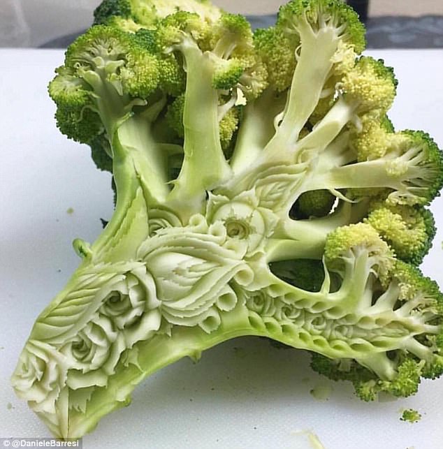 澳男子微雕技术高超 蔬果雕刻栩栩如生
