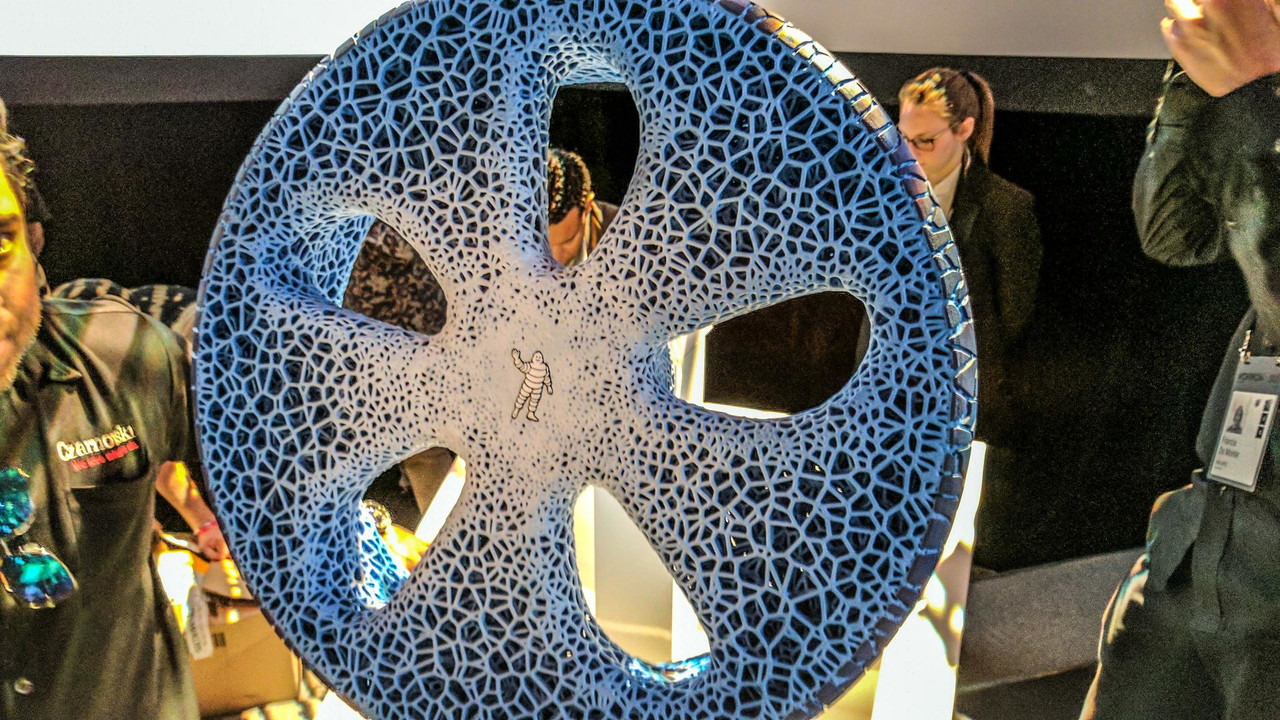 米其林发布非充气轮胎 胎面采用3D打印技术