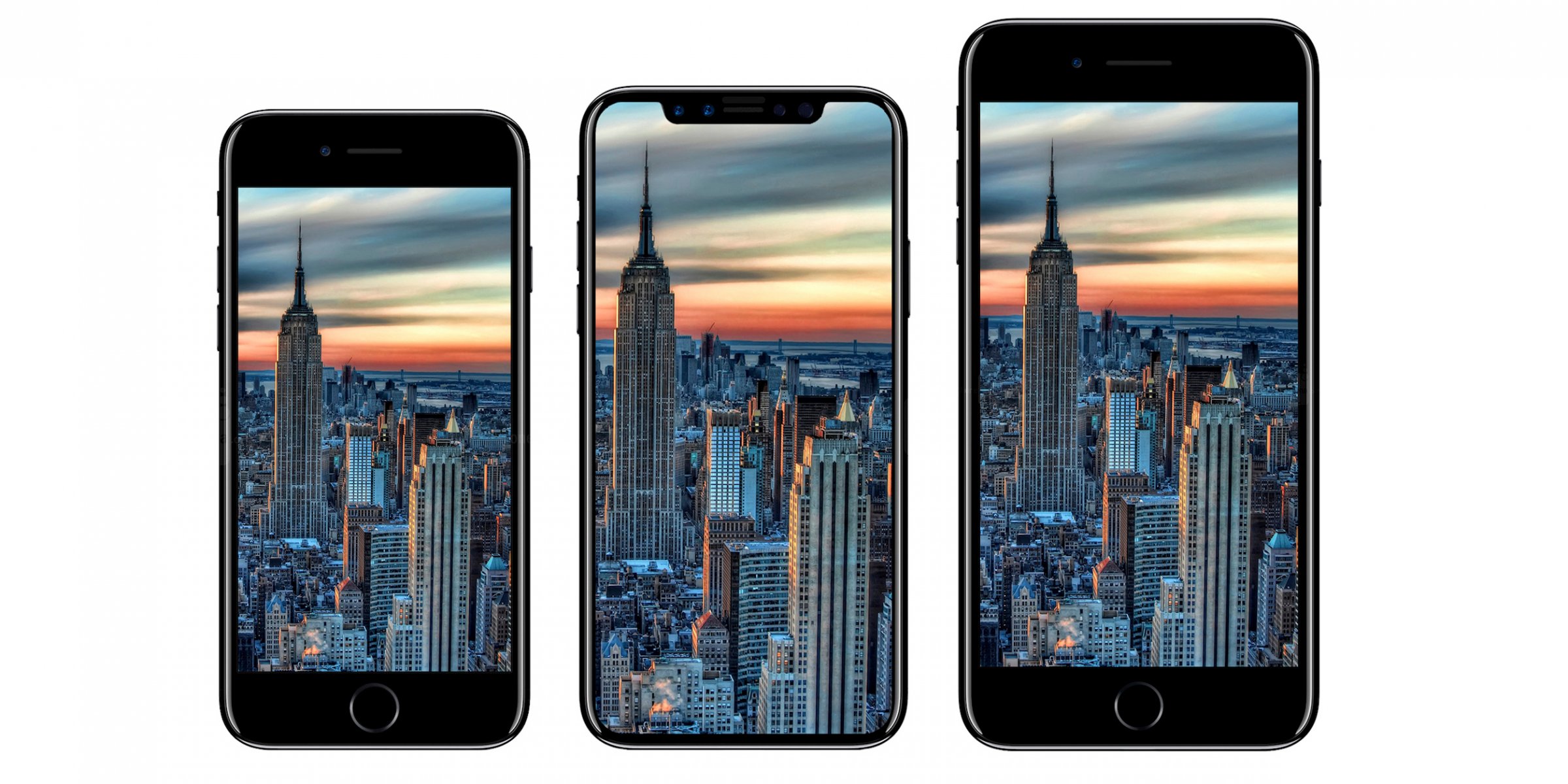 苹果iPhone8全面屏设计图与面部解锁技术曝光