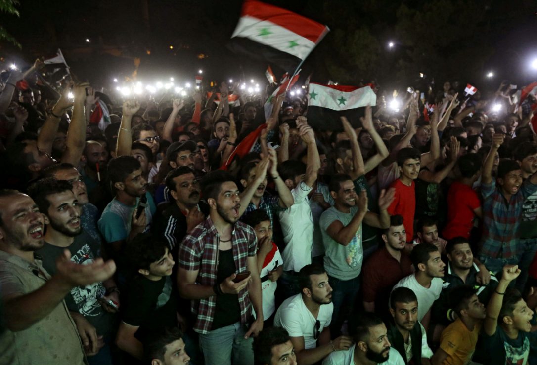 叙利亚 惊险 晋级世界杯附加赛 民众欢呼庆祝